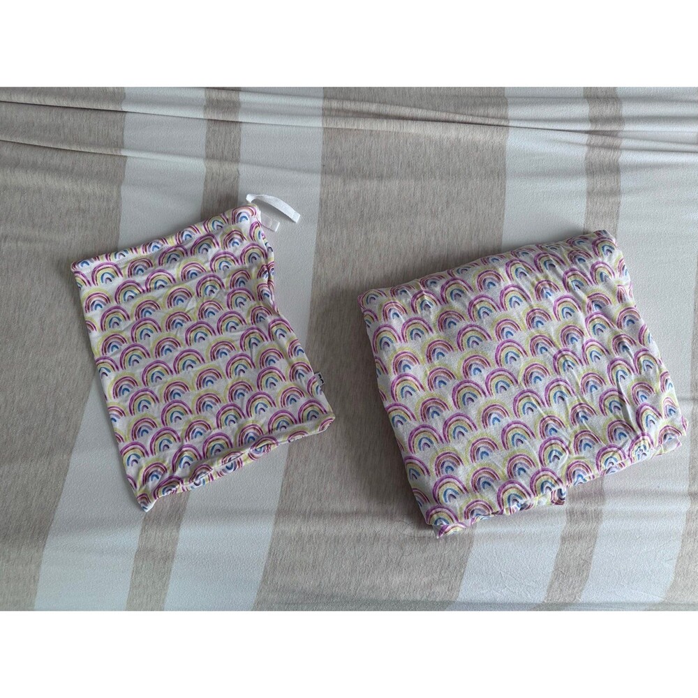 Little Sleepies pastel rainbows crib sheet
